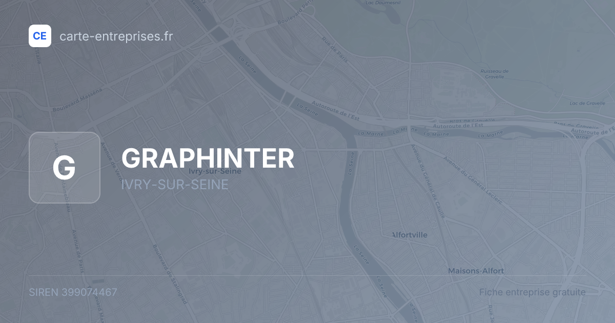 GRAPHINTER — 399074467 — fiche entreprise