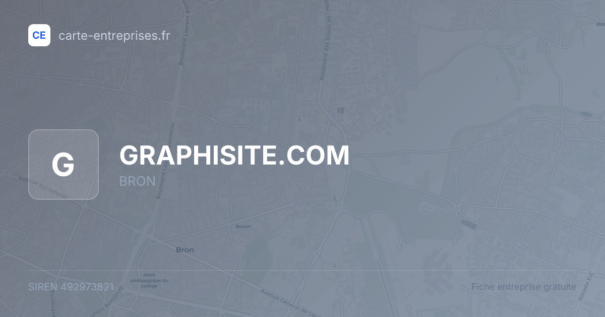 GRAPHISITE.COM — 492973821 — fiche entreprise