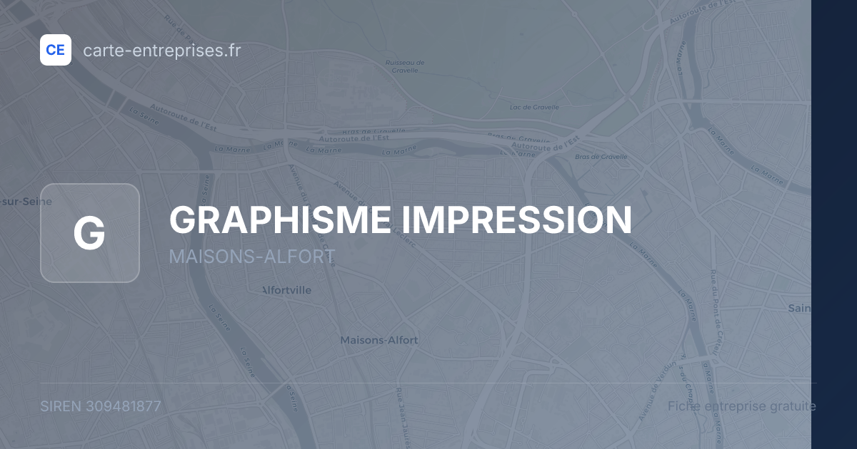 GRAPHISME IMPRESSION — 309481877 — fiche entreprise