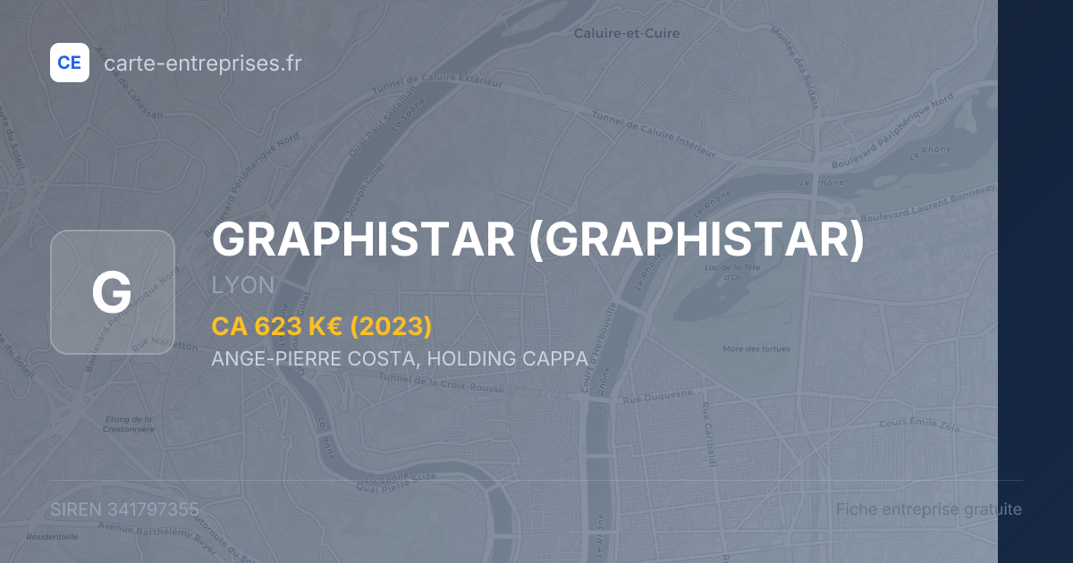GRAPHISTAR — 341797355 — fiche entreprise