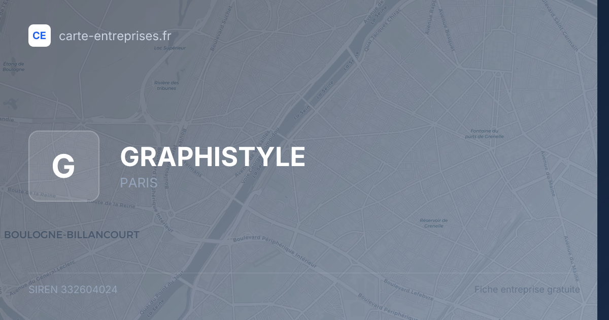 GRAPHISTYLE — 332604024 — fiche entreprise