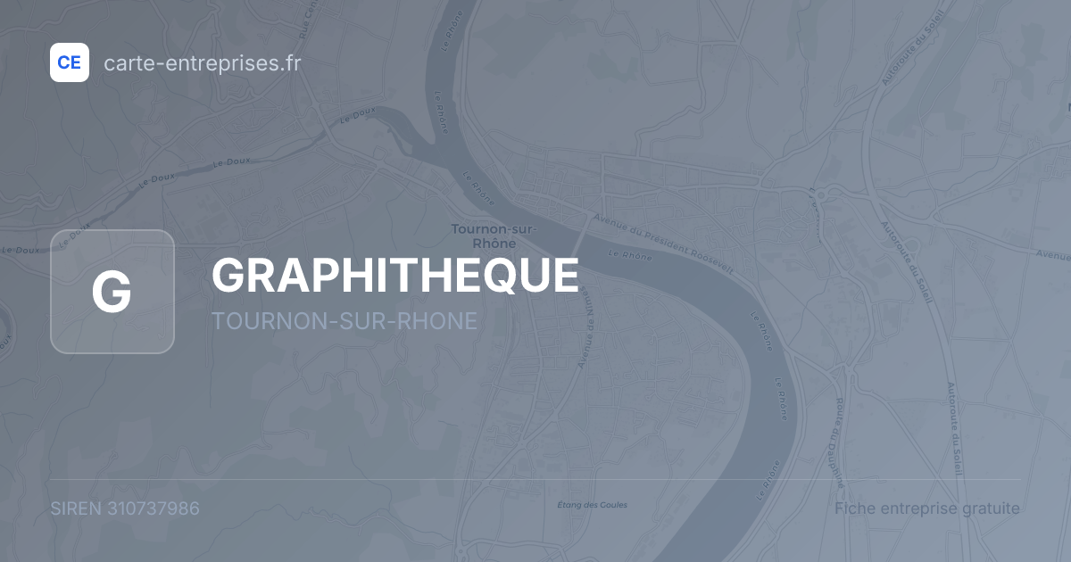 GRAPHITHEQUE — 310737986 — fiche entreprise