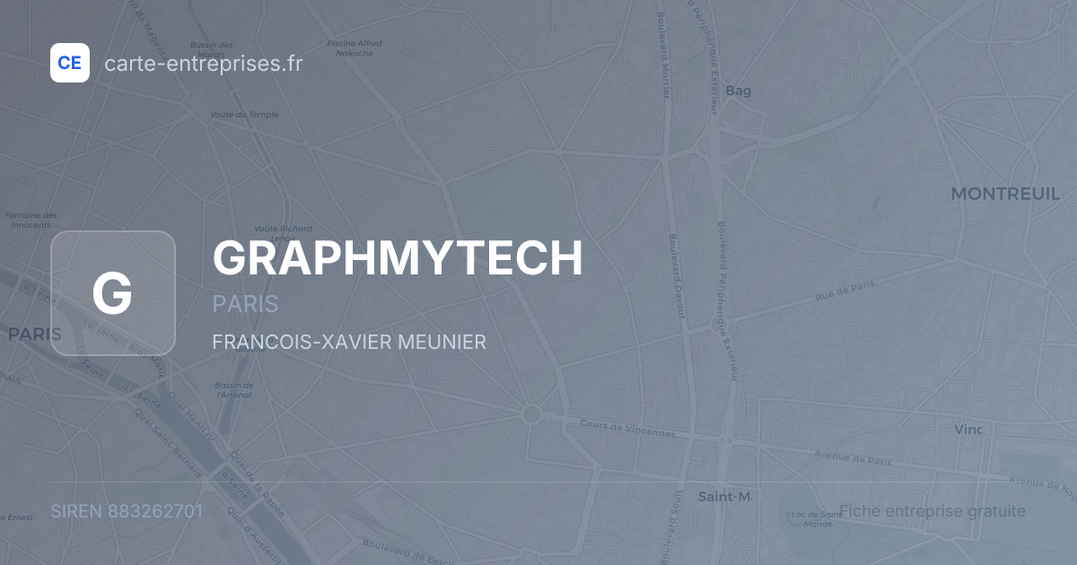 GRAPHMYTECH — 883262701 — fiche entreprise