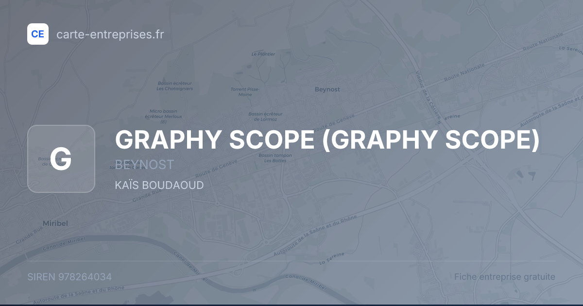 GRAPHY SCOPE — 978264034 — fiche entreprise