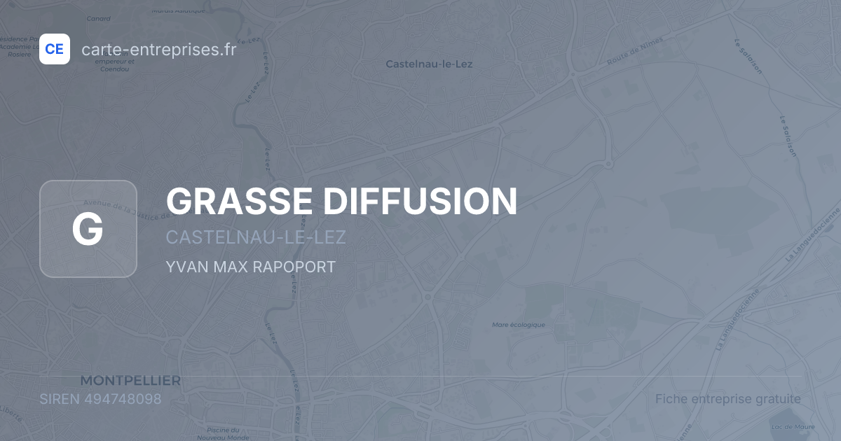 GRASSE DIFFUSION — 494748098 — fiche entreprise
