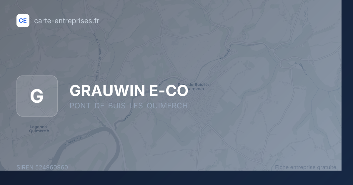 GRAUWIN E-CO — 524960960 — fiche entreprise