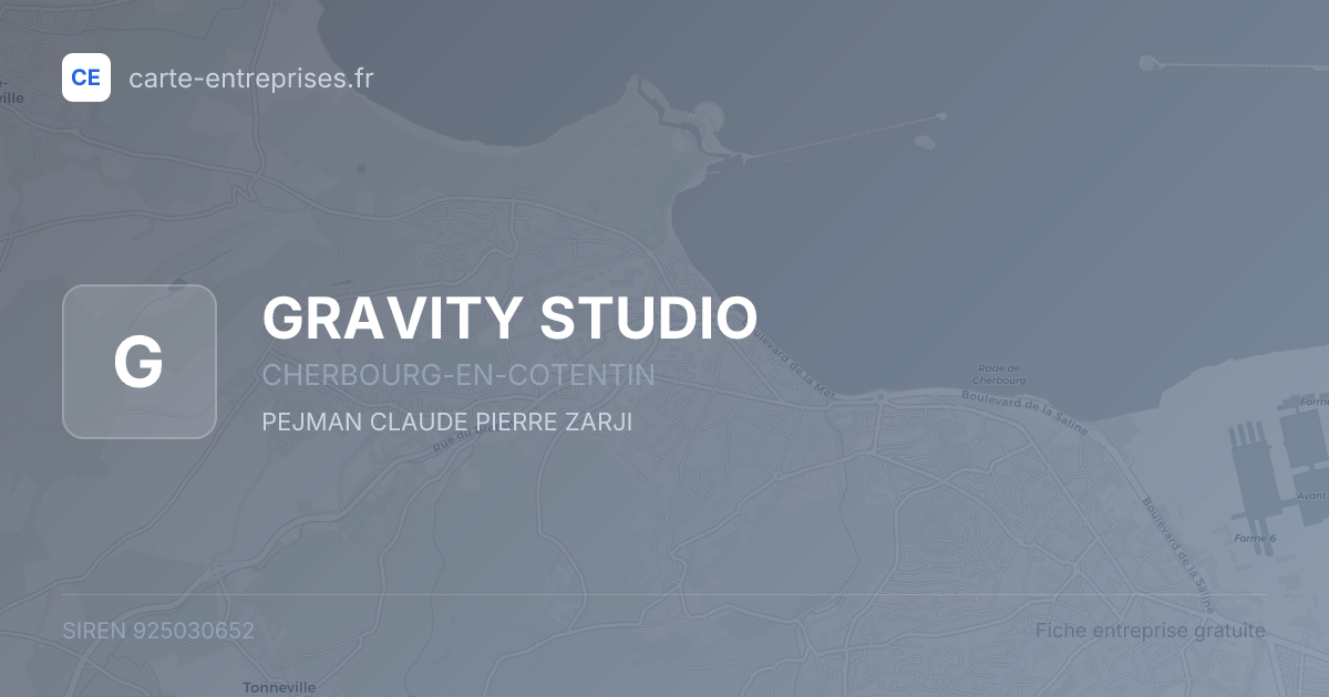 GRAVITY STUDIO — 925030652 — fiche entreprise