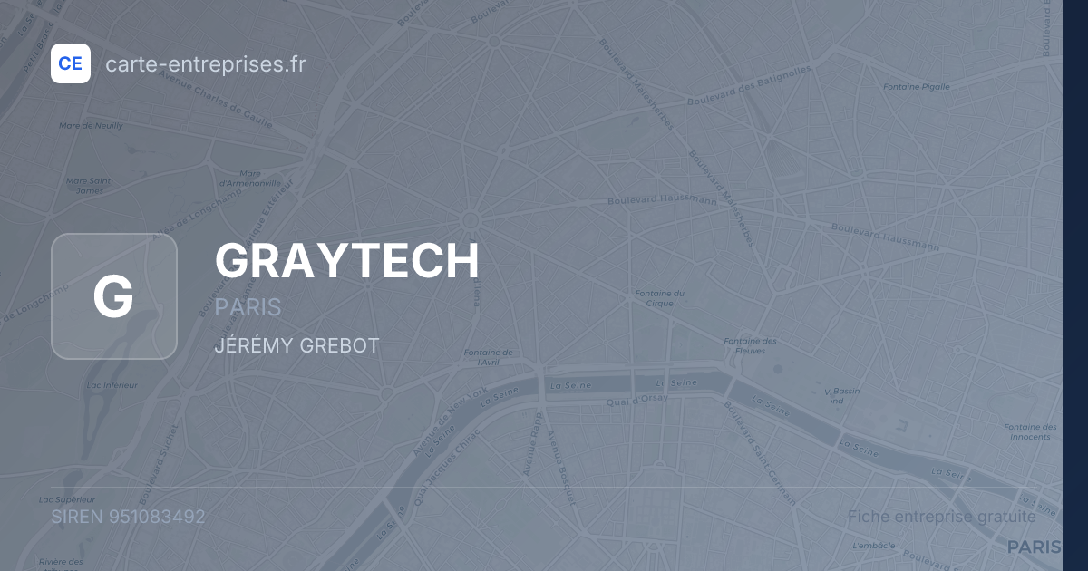 GRAYTECH — 951083492 — fiche entreprise