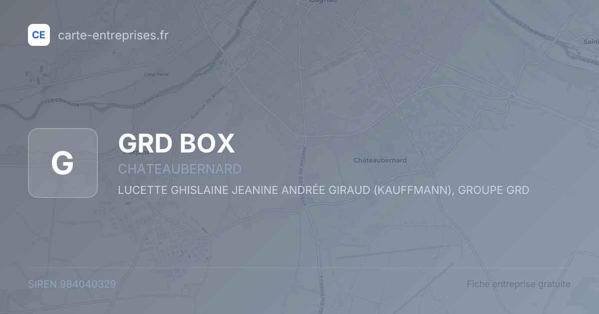 GRD BOX — 984040329 — fiche entreprise