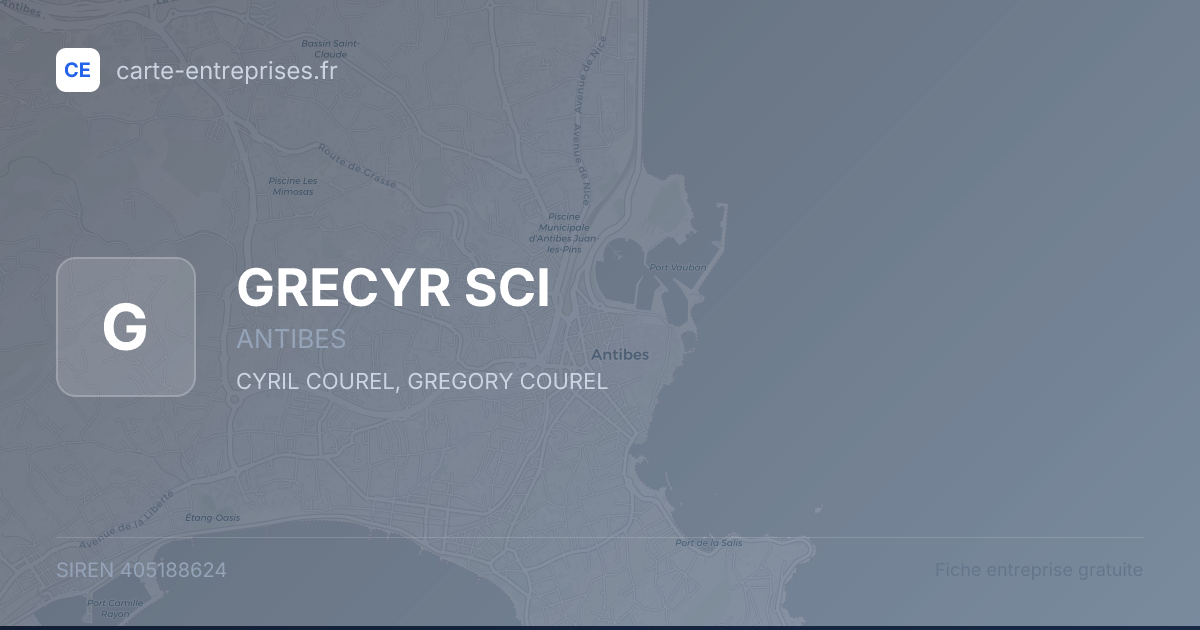 GRECYR SCI — 405188624 — fiche entreprise