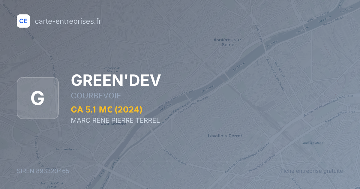 GREEN'DEV — 893320465 — fiche entreprise