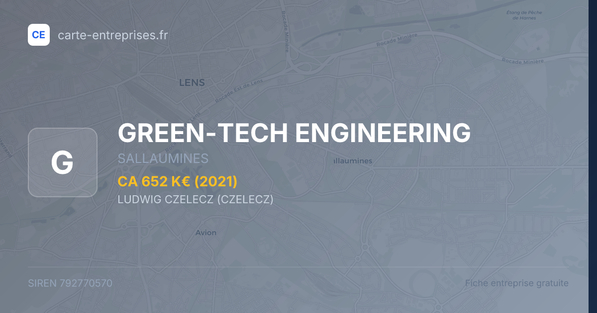 GREEN-TECH ENGINEERING — 792770570 — fiche entreprise