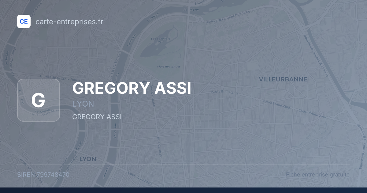 GREGORY ASSI — 799748470 — fiche entreprise