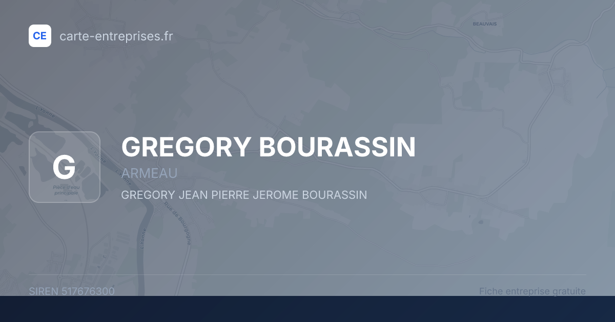 GREGORY BOURASSIN — 517676300 — fiche entreprise