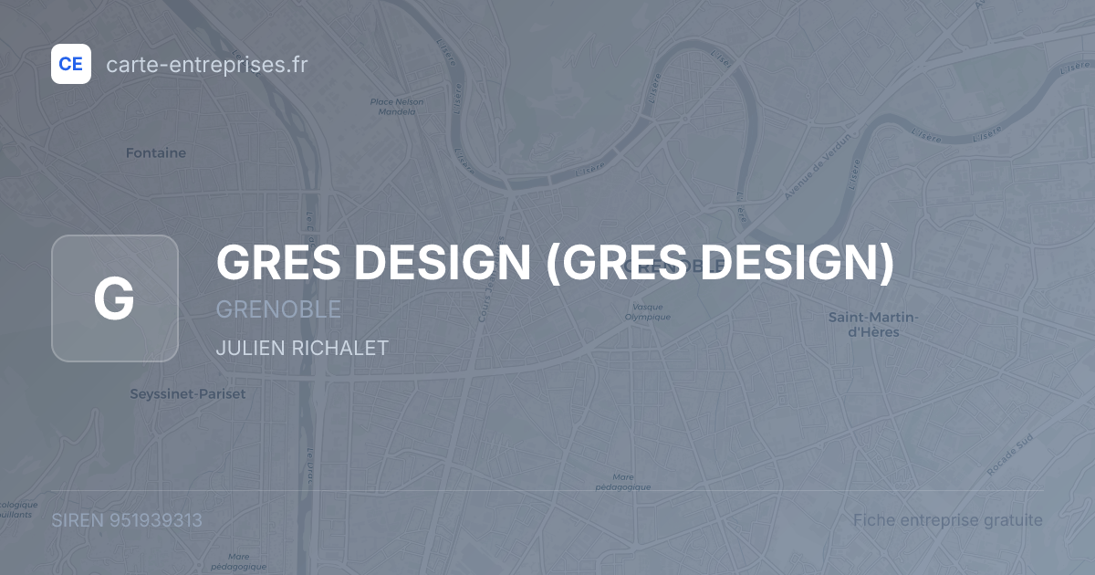 GRES DESIGN — 951939313 — fiche entreprise