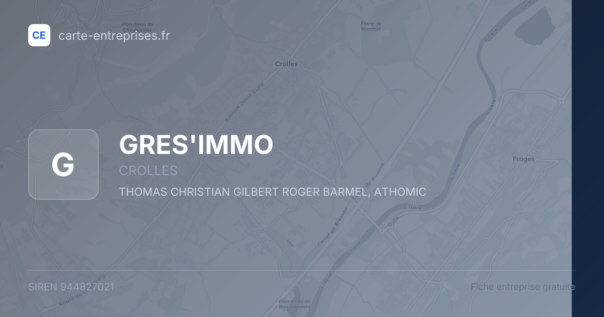 GRES'IMMO — 944827021 — fiche entreprise