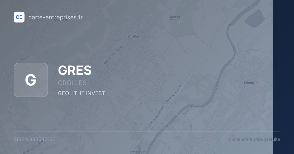 GRES — 883543126 — fiche entreprise