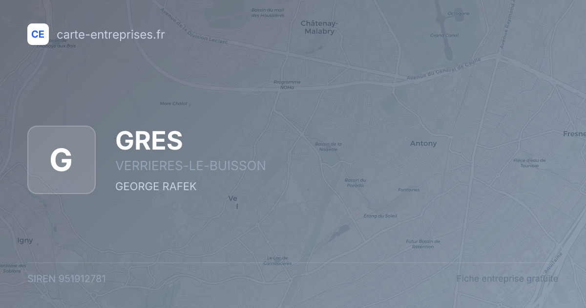 GRES — 951912781 — fiche entreprise
