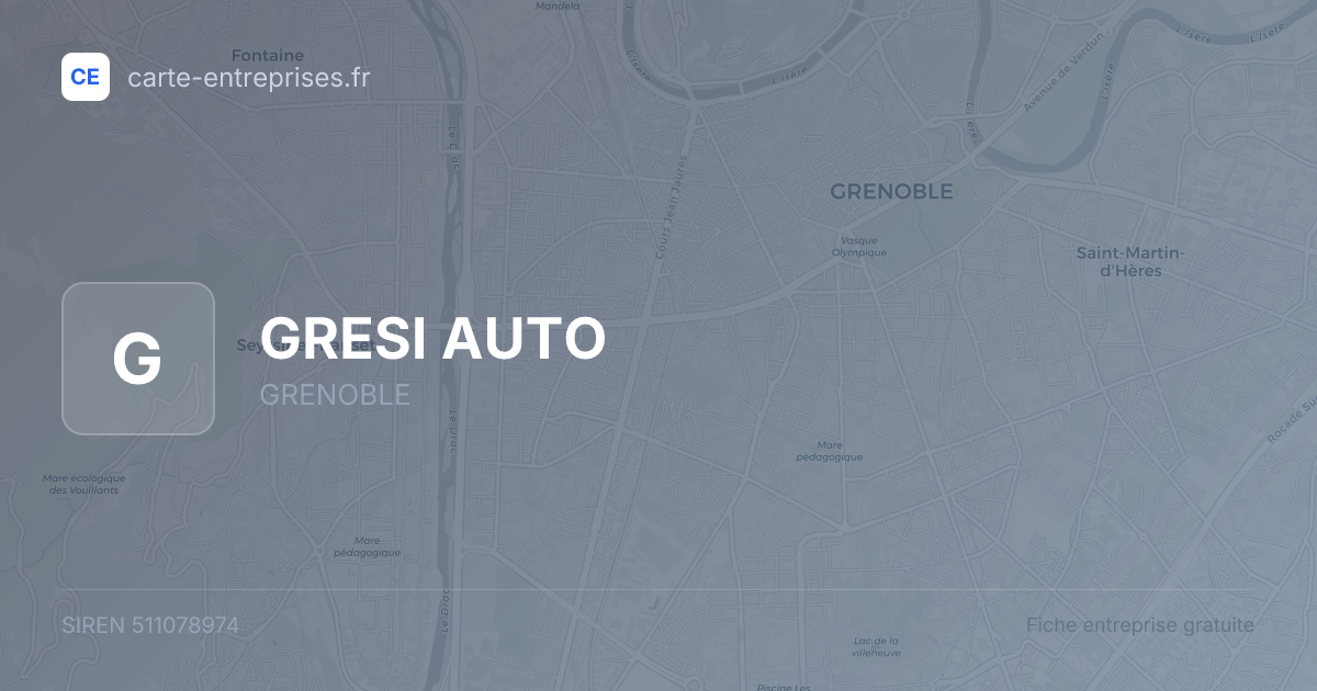 GRESI AUTO — 511078974 — fiche entreprise