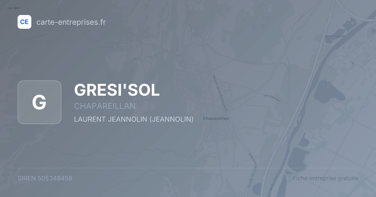 GRESI'SOL — 505348458 — fiche entreprise