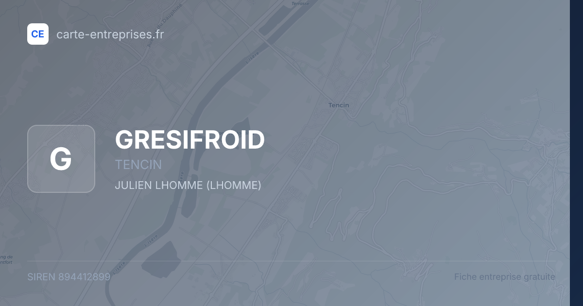 GRESIFROID — 894412899 — fiche entreprise