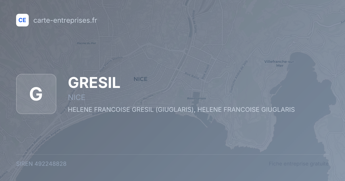 GRESIL — 492248828 — fiche entreprise