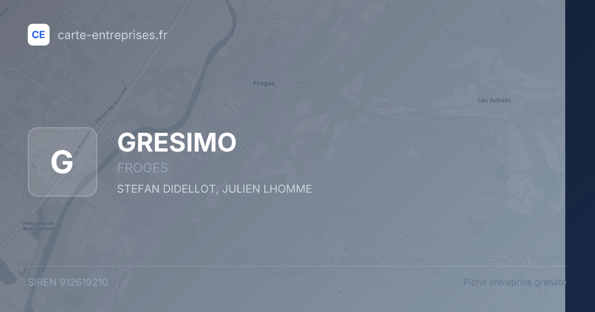 GRESIMO — 912619210 — fiche entreprise