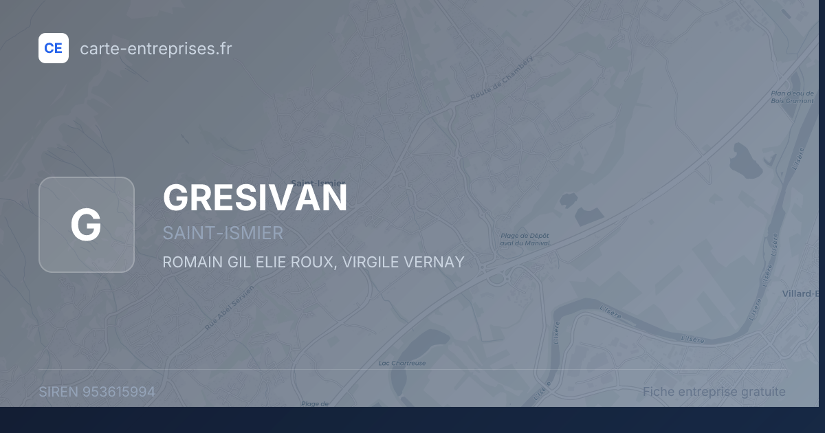 GRESIVAN — 953615994 — fiche entreprise