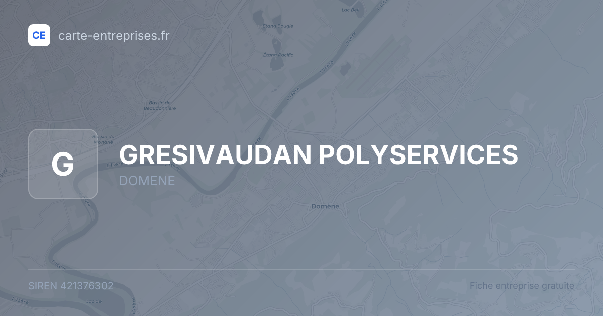 GRESIVAUDAN POLYSERVICES — 421376302 — fiche entreprise