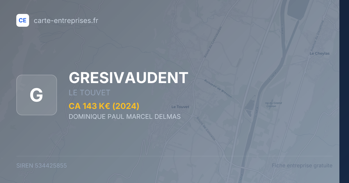 GRESIVAUDENT — 534425855 — fiche entreprise