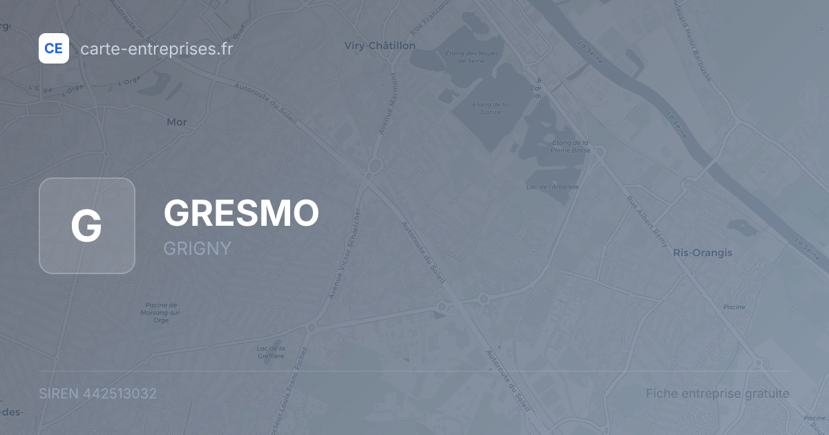 GRESMO — 442513032 — fiche entreprise