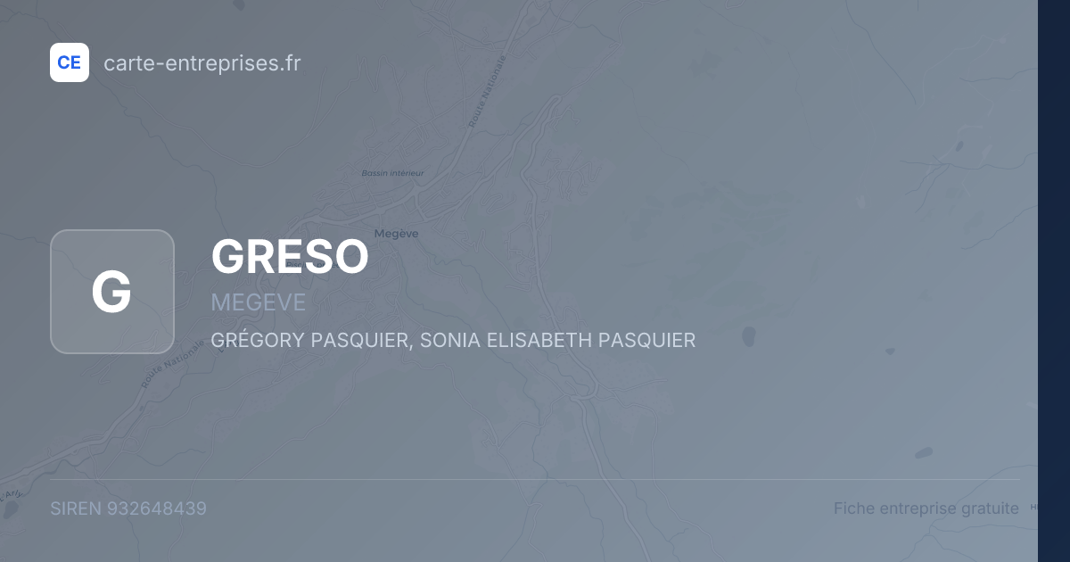 GRESO — 932648439 — fiche entreprise