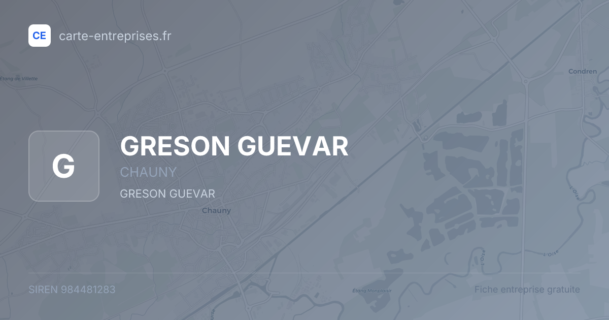 GRESON GUEVAR — 984481283 — fiche entreprise