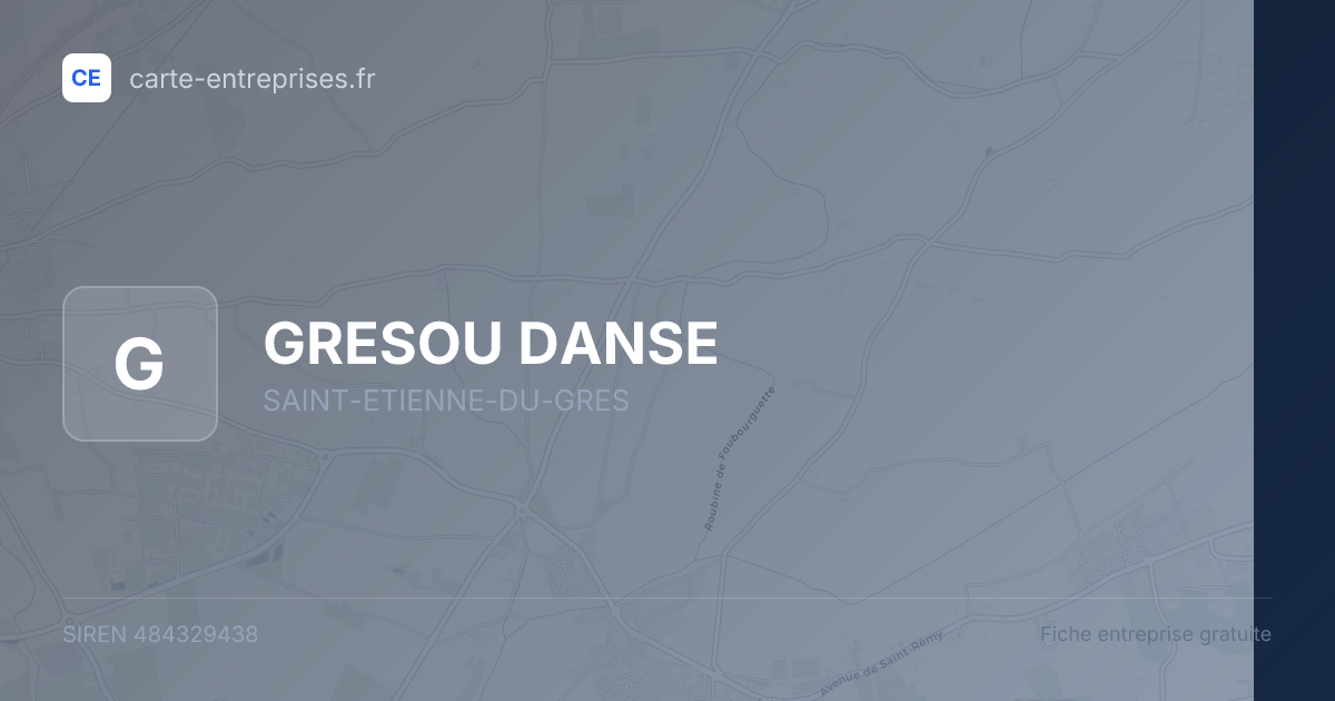 GRESOU DANSE — 484329438 — fiche entreprise