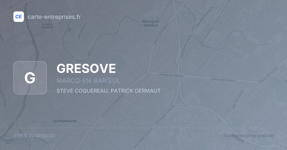 GRESOVE — 424559045 — fiche entreprise
