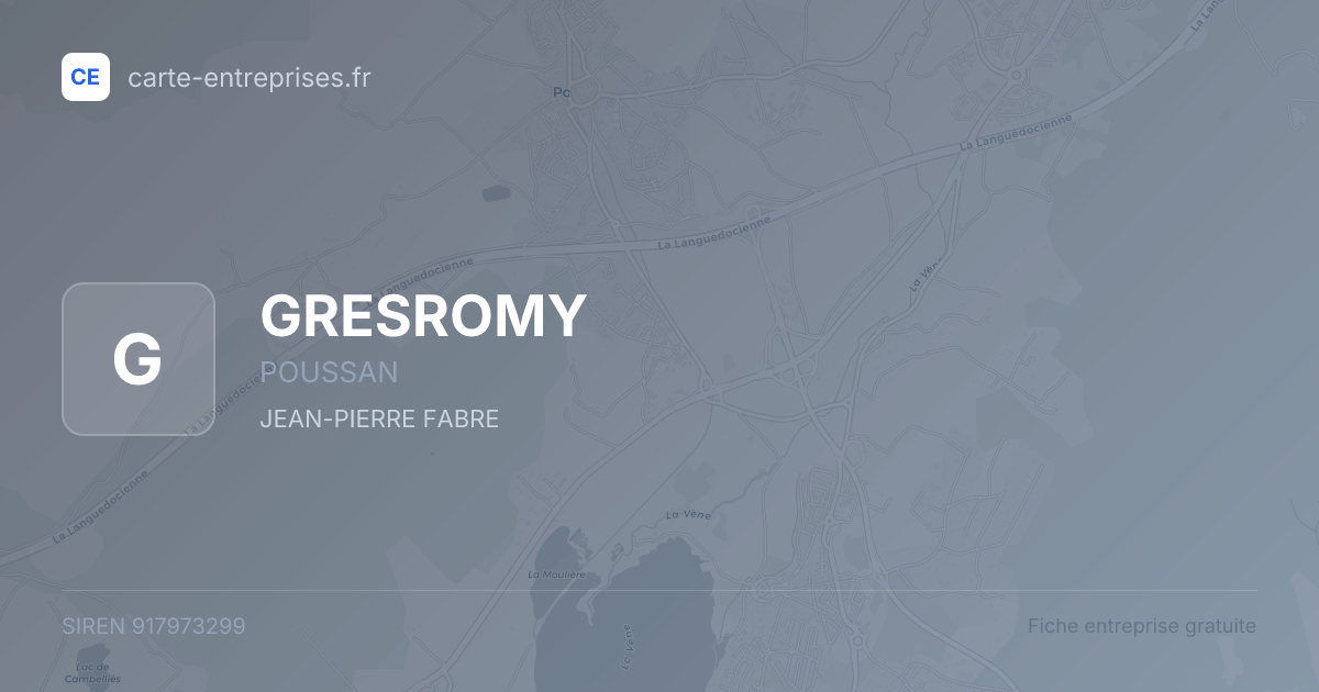 GRESROMY — 917973299 — fiche entreprise