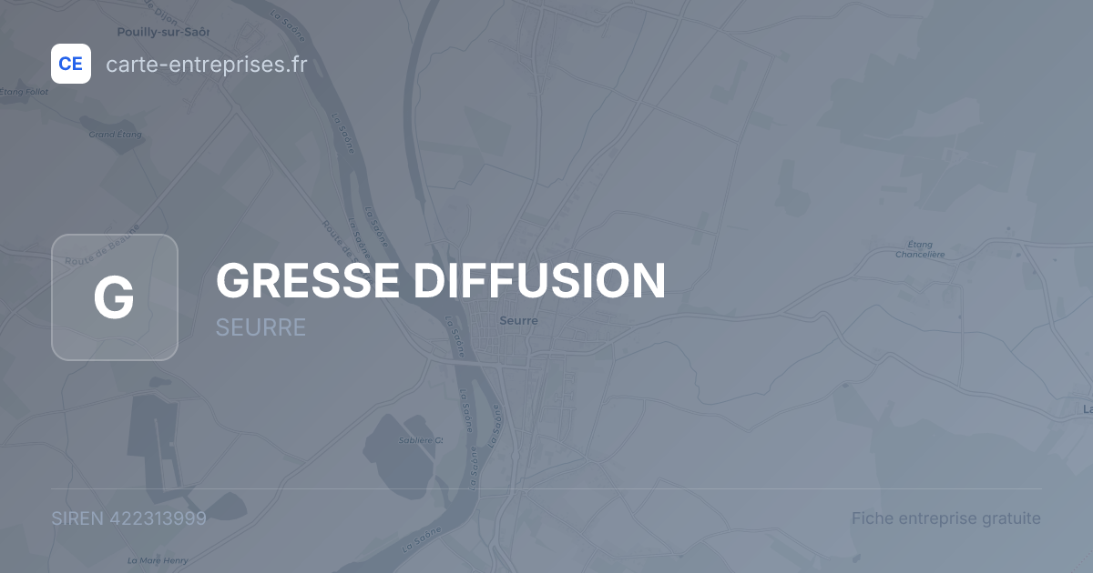 GRESSE DIFFUSION — 422313999 — fiche entreprise
