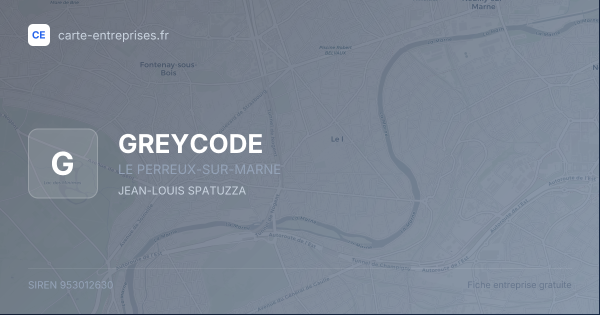 GREYCODE — 953012630 — fiche entreprise