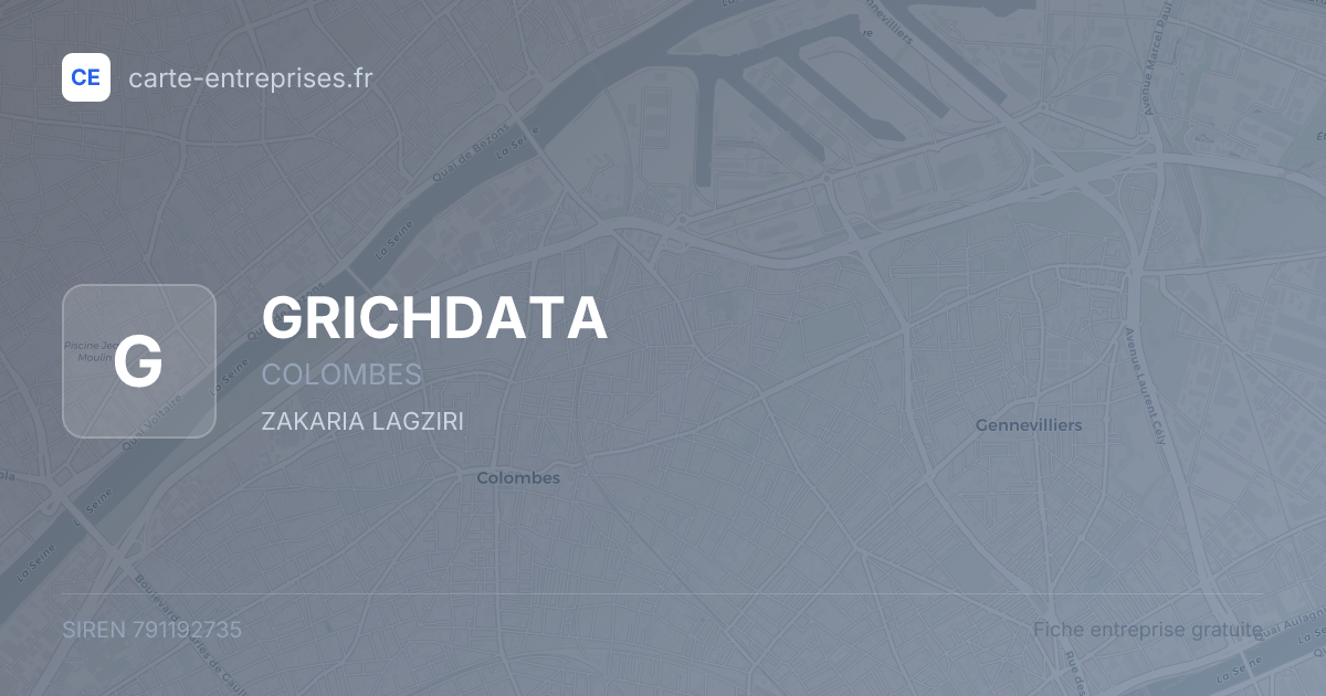 GRICHDATA — 791192735 — fiche entreprise