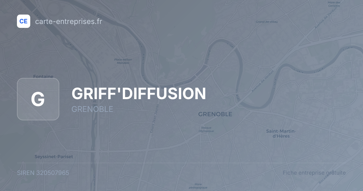 GRIFF'DIFFUSION — 320507965 — fiche entreprise