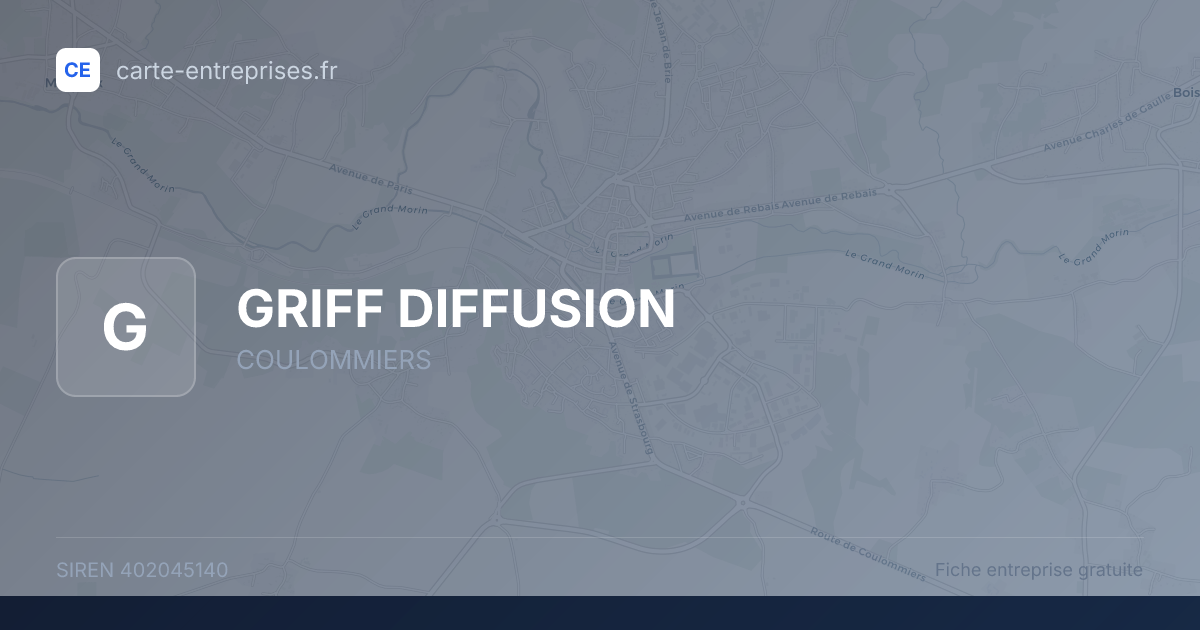 GRIFF DIFFUSION — 402045140 — fiche entreprise