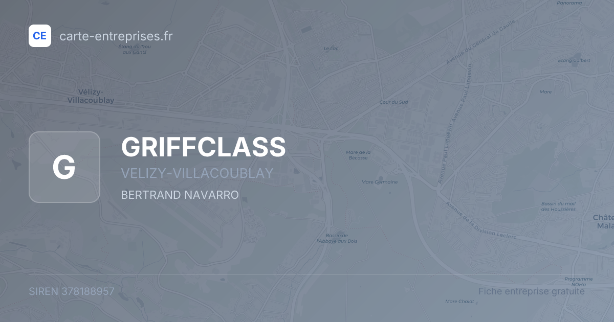 GRIFFCLASS — 378188957 — fiche entreprise