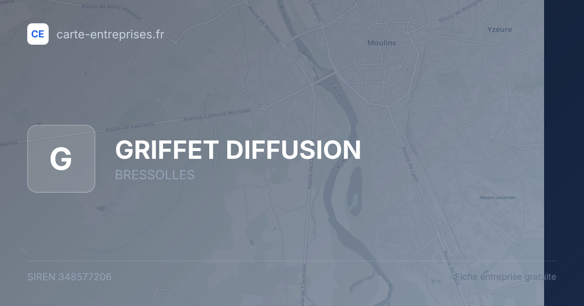 GRIFFET DIFFUSION — 348577206 — fiche entreprise