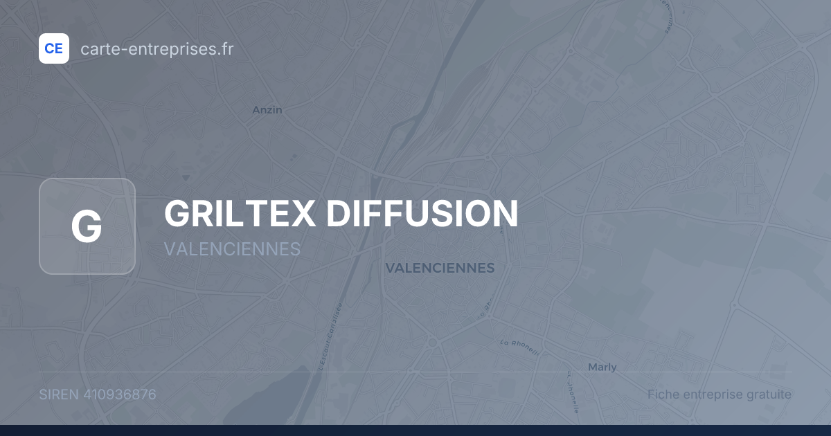 GRILTEX DIFFUSION — 410936876 — fiche entreprise
