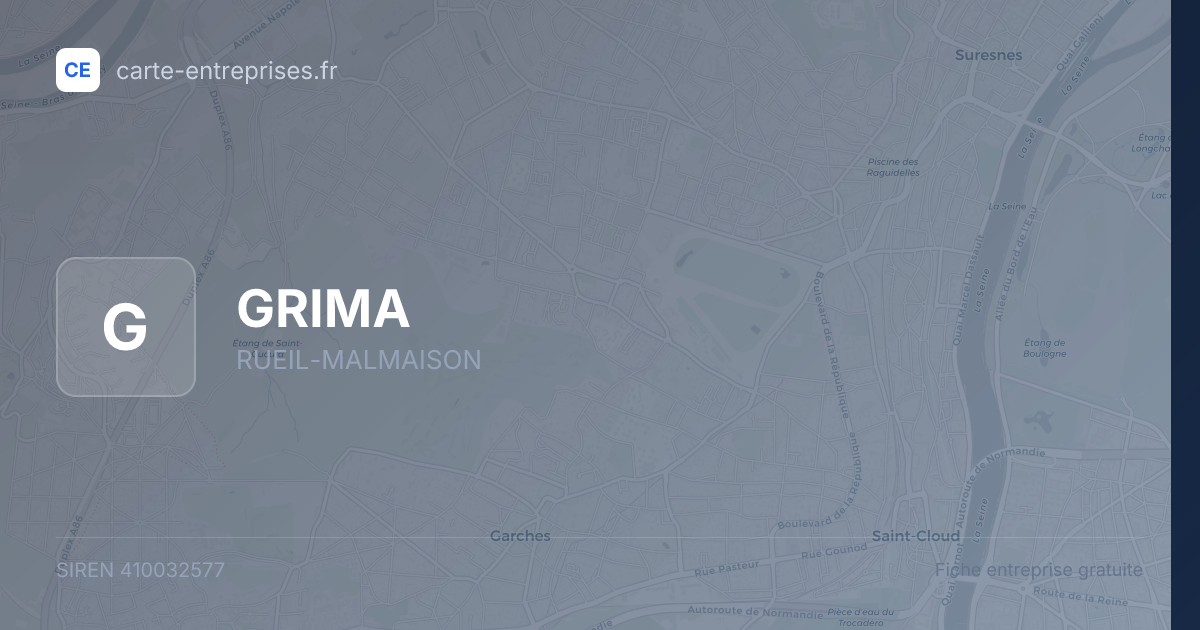 GRIMA — 410032577 — fiche entreprise