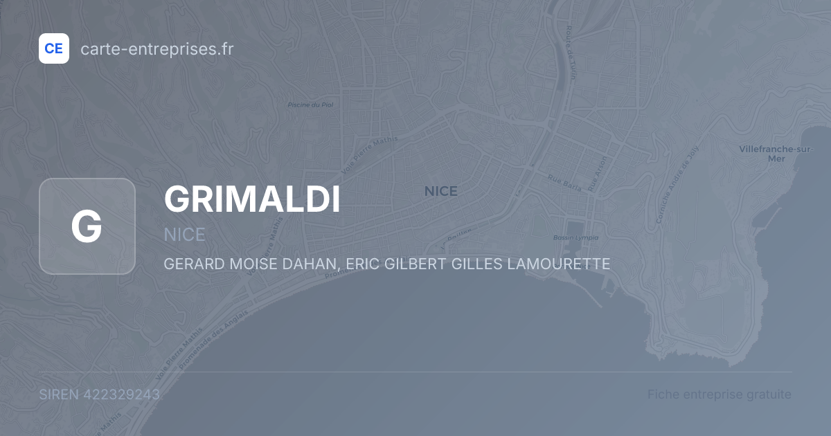 GRIMALDI — 422329243 — fiche entreprise