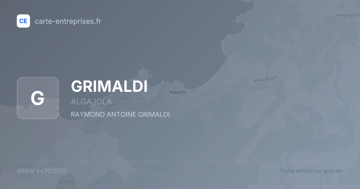 GRIMALDI — 447613126 — fiche entreprise