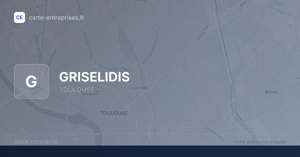 GRISELIDIS — 432438018 — fiche entreprise