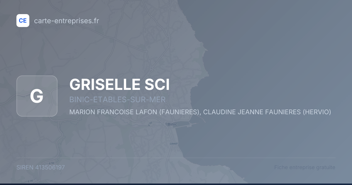 GRISELLE SCI — 413506197 — fiche entreprise
