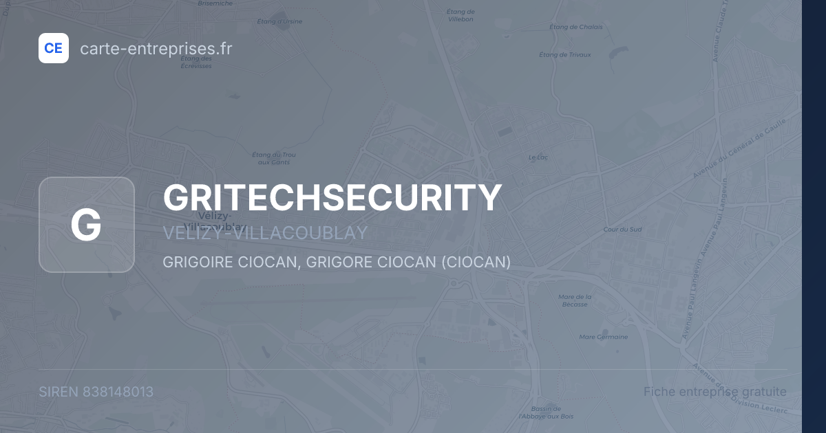 GRITECHSECURITY — 838148013 — fiche entreprise